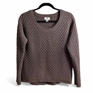 ⭐️ Old Navy Grey Cotton Blend Knit Sweater – PTP 21
